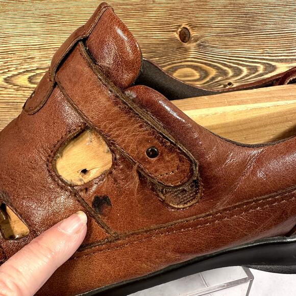 Retro Fisherman Comfort Shoes Womens SZ 8.5W Black Chunky Minimalist Cottagecore - Picture 3 of 14